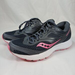 Saucony Cohesion 12 Women’s Running Shoes Size 7.5 Black/Pink, Lightweight